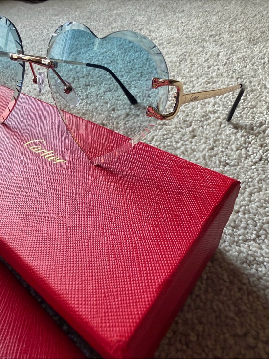 Cartier Big C Rimless Heart Sunglasses gold tone main image 4